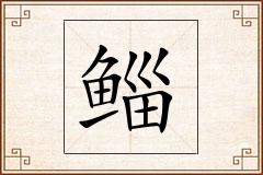 鲻怎么写