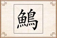 鷠怎么写