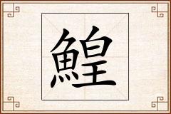 鰉怎么写