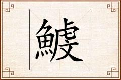 鰬怎么写