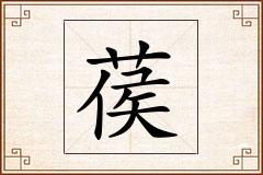 葔怎么写
