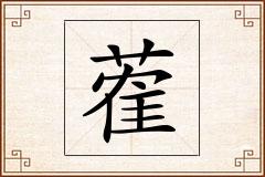 蒮怎么写