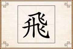 飛怎么写